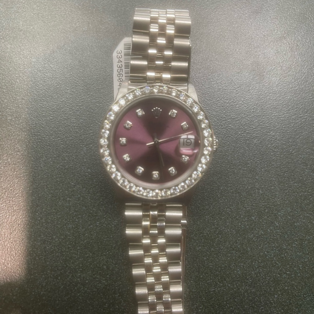 Women’s Rolex jubilee stainless steel with Rolex diamonds
